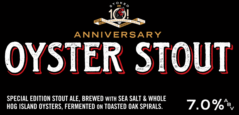Anniversary Oyster Stout, Stout- ABV7%