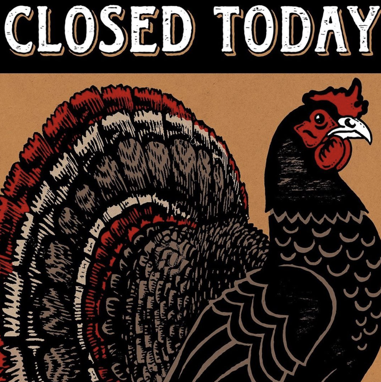 Closed for Thanksgiving! Logo