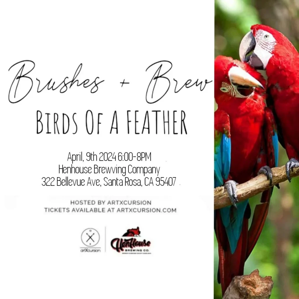Brushes + Brew: Birds of a Feather