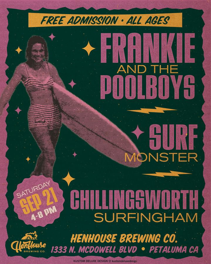 Flyer for surf show